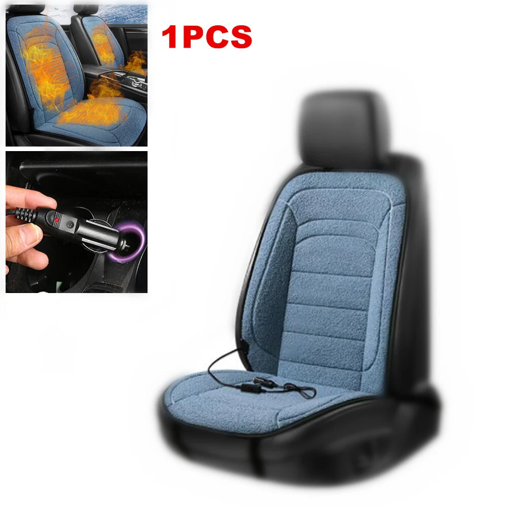 Heated Car Seat Cushion 12V Car Seat Heater Warmer Cover for Full Back and  Seat