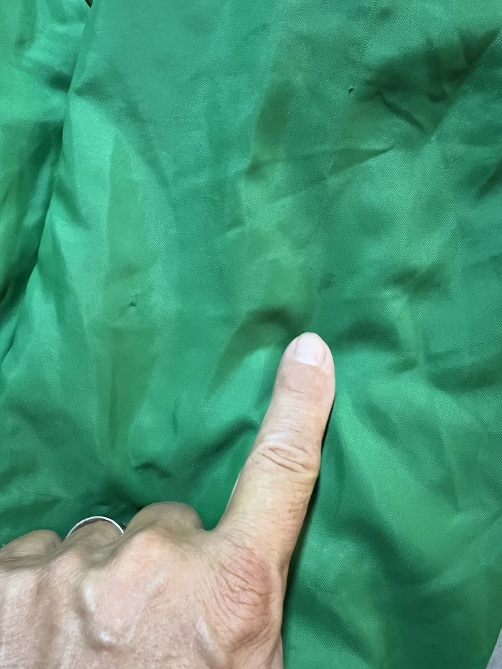 Chaqueta Universitaria NEFF Ely Letterman De Colección Para Hombre XL Verde Cosida A Presión Manga Larga. Foto 3 de 4