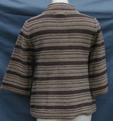JILLIAN JONES 3-Button Snap 3/4 Sleeve Acrylic Sweater - MEDIUM - Picture 4 of 5