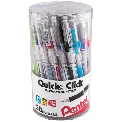 Quick Click Mechanical Pencil, 0.7mm Med Line, Can