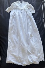 Beautiful White Christening Baptism Gown With Stunning Detail