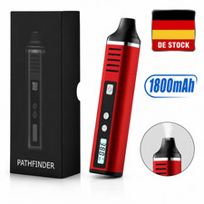 Vaporizer Kit Kompakt LCD-Bildschirm Dry Herb Vaporizer USB-C Schnellladung Rot