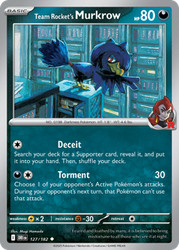 Team Rocket's Murkrow 127/182 Destined Rivals