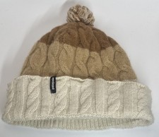 Patagonia Beanie Glacier Stripe Birch White Bearfoot Tan