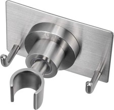 Shower Head Holder All Metal Strong Adhesive and Drilling Screws TwoInstallation