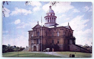 Postcard of Placer County Courthouse, Auburn, CA