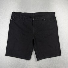 Levi's 469 Loose Fit Denim Shorts Men s Size 52 Measured 52 12 Inseam Black