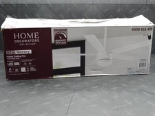 Home Decorators Merwry 52in LED Matte White Ceiling Fan With Light + Remote