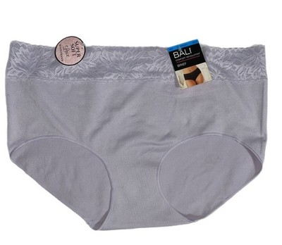 Bali Women's Seamles Hi Cut & Brief Lace Waistband Comfort Revolution L XL 2XL