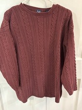 vintage gap cable knit sweater Reddish Color Large