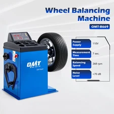 OMT Wheel Balancing Machine for 3-12 Rim Width 24 Rim Diameter with LCD Display