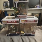 Funko Pop! Deluxe: Marvel - Doc Ock #1184, Sandman #1181, and Green Goblin #1168