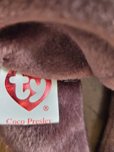 Ty Beanie Babies "COCO PRESLEY" rare/retired ELVIS Bear - Picture 8 of 9