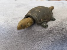 Vintage Japanese Tin Turtle "Nodder Toy" Elvin Toy Litho Bobbing Head Tail