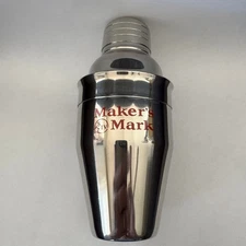 Makers Mark Bourbon Small Metal 6 Oz. Shaker Cocktail Mixer Barware Display  6”
