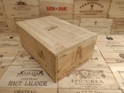 Wooden Wine Box Crate with lid ~ Chateau Latour ~ French, Genuine