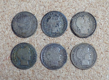 6 Barber Dimes 10C Liberty Head / Various Dates / FedEx FS / 414933_z6