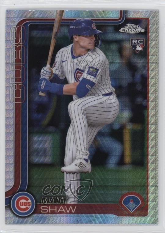 2025 Topps Chrome Prism Refractor Matt Shaw #219 1ic9
