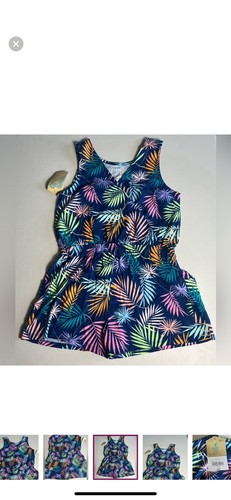 Thereabouts Girls Tropical Sleeveless Romper Size 14 - NWT! - Picture 7 of 12
