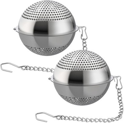 2 Pack Food Grade 304 Stainless Steel Mesh Tea Ball 2.1 Inch Tea Infuser