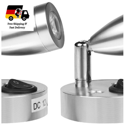 CPROSP 2er LED Leselampe Wohnmobil 12V Aluminium Warmweiß 3