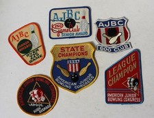 Bowling American Junior Bowling Congress 6 Cloth Patches Certificate Lot of 7 -