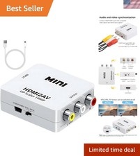 High Definition HDMI to RCA Converter - Effortless Setup with PAL/NTSC Support
