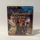 Lord of the Rings Aragorns Quest PS3 Warner Bros Action Adventure Video Game CIB