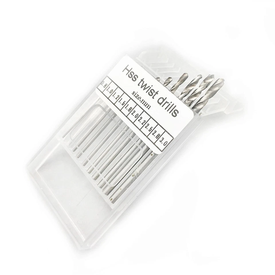  10 Pc Precise Hand Drill Set Woodworking Engraving Bits Grinding - Image 2 of 4