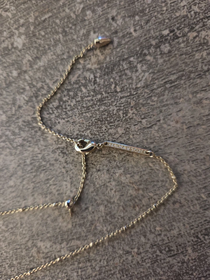 Kendra Scott Elisa TX Teal Texas Pendant Gold Necklace NWT - Image 4 of 4