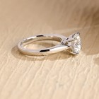 1.7ct Round Cut VVS1 Moissanite Solitaire Engagement Ring 14k Solid White Gold — photo 7