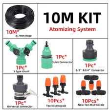 10-50M Garden Watering Misting Irrigation System Automatic Garden Water Set Mist