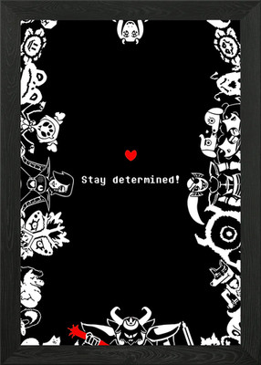 Undertale Game Art Gerahmtes Wandbild Poster Leinwanddruck Bild