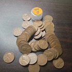 👉1944-D LINCOLN WHEAT  PENNY ROLL, 50 Average Circulated Circulated Solid Date