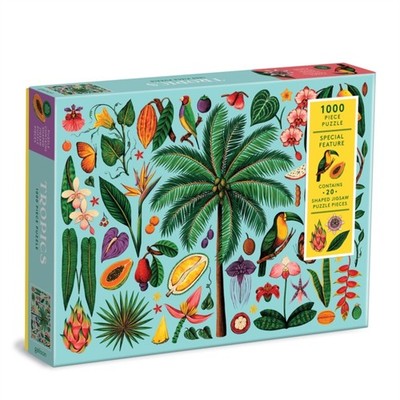 Tropics 1000 Piece Puzzle with Shaped Pieces by Galison 9780735370494