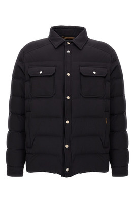 MOORER Veton Blue Quilted Overshirt Jacket New & Authentic