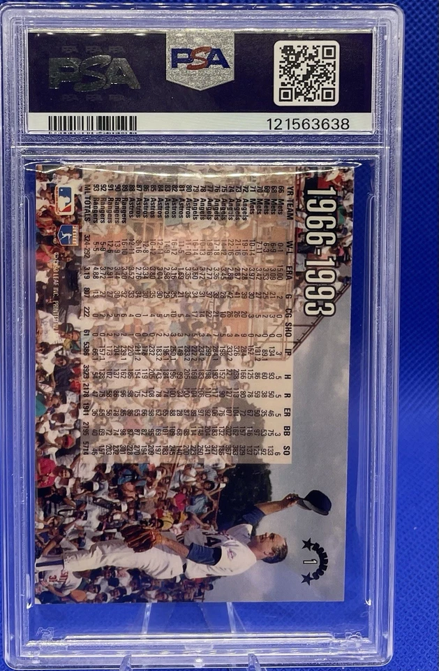 1994 Donruss Career Salute 27 Years #1 Nolan Ryan Texas Rangers - Image 2 of 2