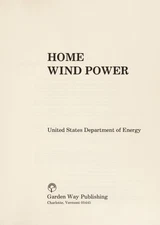 Home Wind Power Paperback U. S. Department of Energy Staff