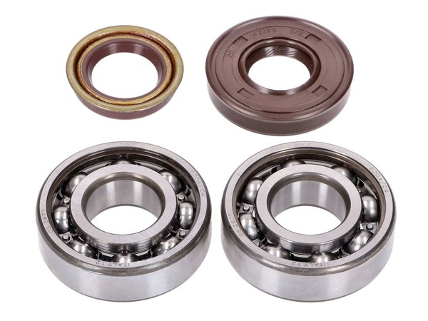 Kurbelwellenlager Satz Naraku Skf, FKM Premium C4 MetallkäFig FüR Minarelli Lieg-image