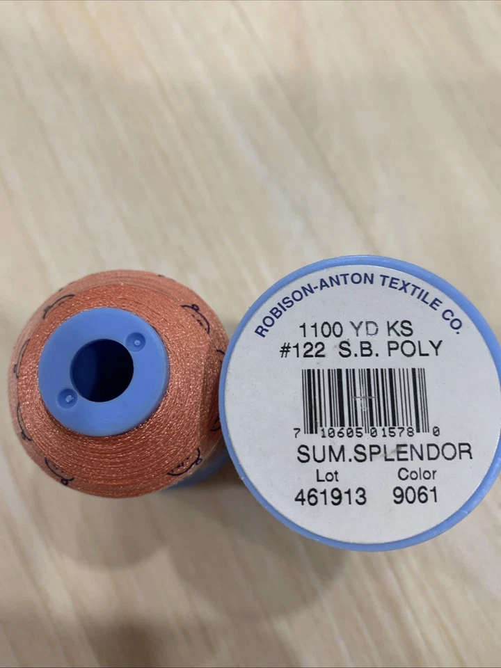 10 Spools of Robison- Anton Embroidery Thread, 1100 yards Polyester - Image 3 of 4