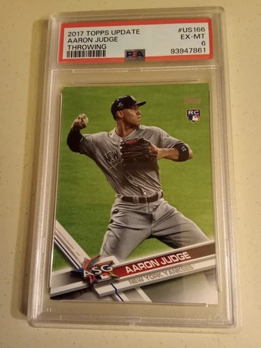 2017 Topps Update Aaron Judge #US166 Graded PSA 6 Rookie Baseball Card