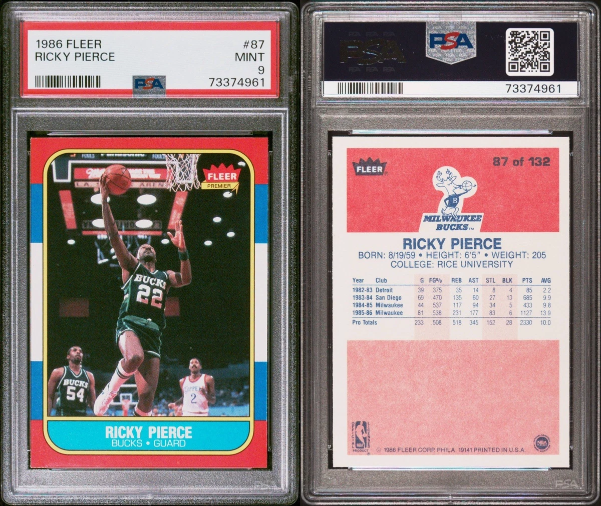 1986-87 Fleer - Ricky Pierce #87 for sale | eBay