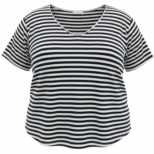 You & All Black White Stripe T-Shirt 24 Short Sleeve Classic Nautical Holiday