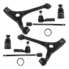 8 Front Lower Control Arms Tie Rod Ends Suspension For Ford Taurus Mercury Sable