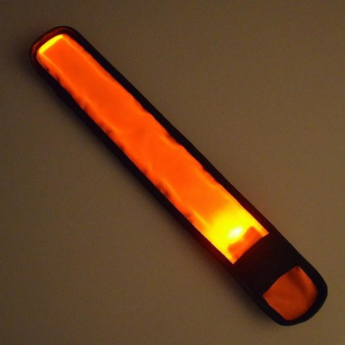 LED SLAP Bracelet Band Night Light Safety for Ankle Arm Running Walking Bike Jog - Picture 10 of 28