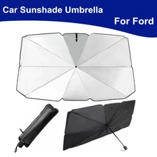 For Ford Truck Windshield Umbrella Sun Shade Foldable Heat Block Front Cover