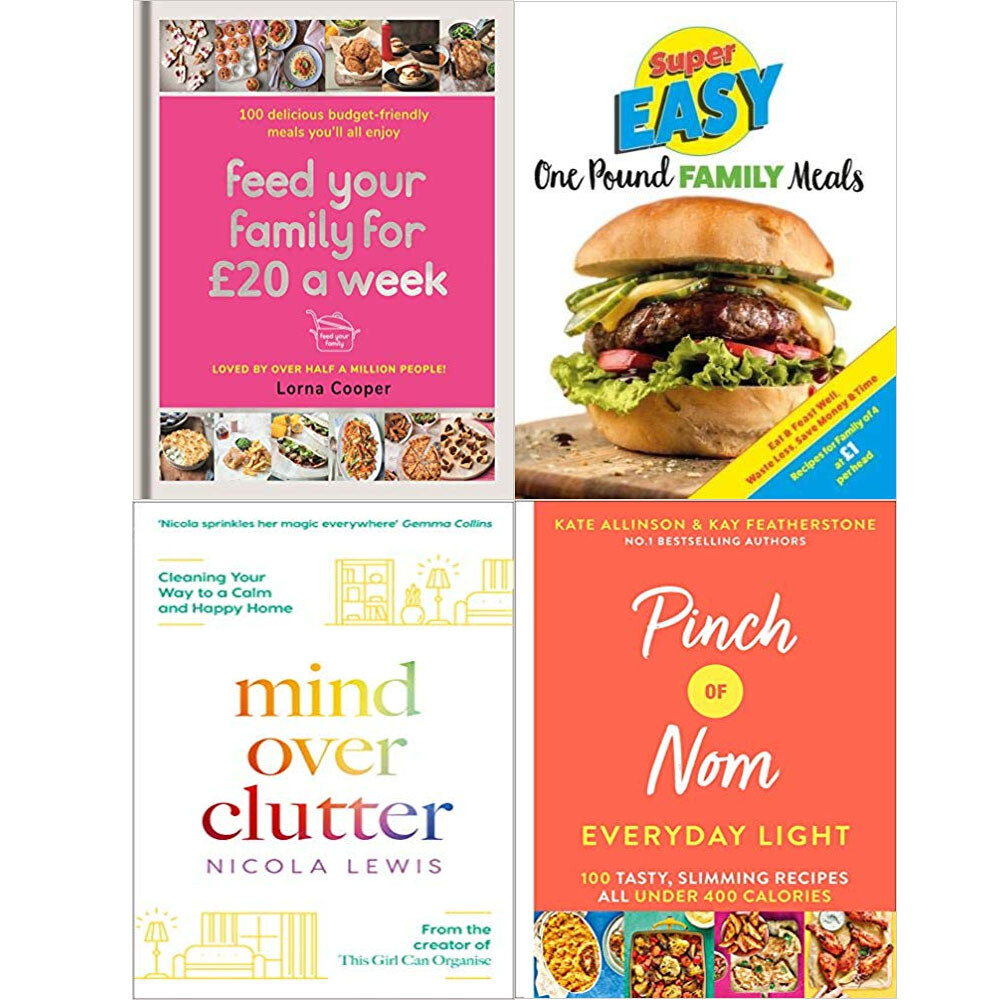 Feed Your Family,Super Easy One,Mind Over,Pinch of Nom  4 Books Collection Set