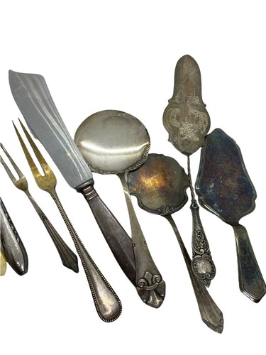 BWE_23 Flatware Silver plated Set of Fork Spoon Cake Shovel and more antique - Picture 3 of 7