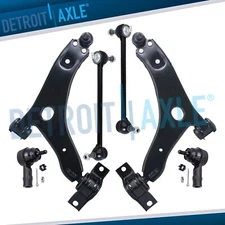 Front Lower Control Arm Sway Bar Link Outer Tie Rod Kit for 2006 2007 Ford Focus