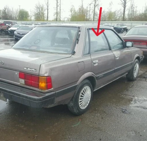 Subaru GL, седан Loyale: 1985, 1986, 1987, 1988-1993, стекло правой задней двери - Изображение 2 из 4